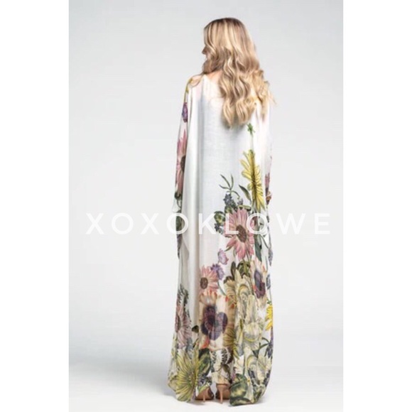 Floral Print Longline Maxi Duster Kimono - Picture 9 of 9